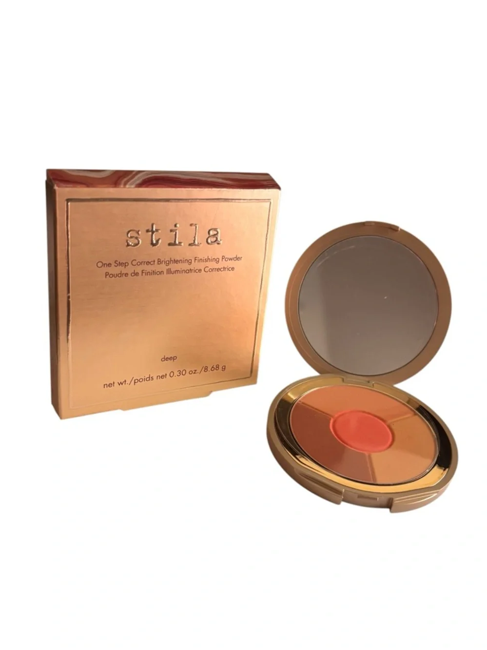 NEW/NIB Stila One Step Correct Brightening Finishing Powder - Deep